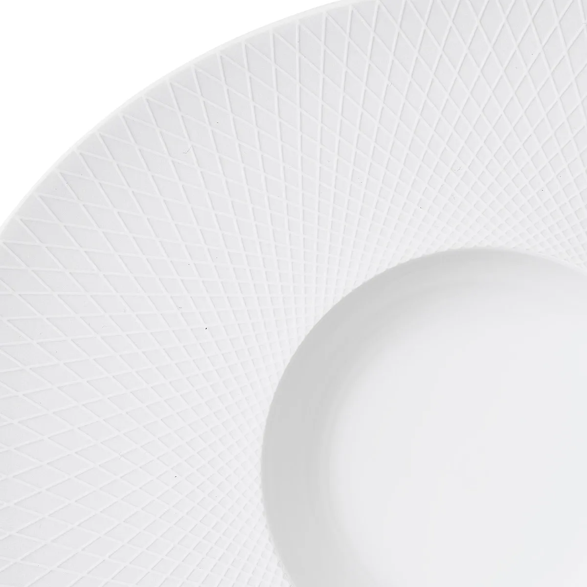 Degrenne Collezione Graphique Blanc Classique White Piatto di presentazione rotondo 32,5 cm